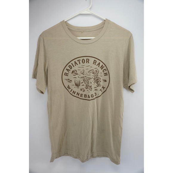 Radiator Ranch Other - Radiator Ranch Winnebago TX Dale Brisby Rodeo T Shirt Tan Graphic Tee